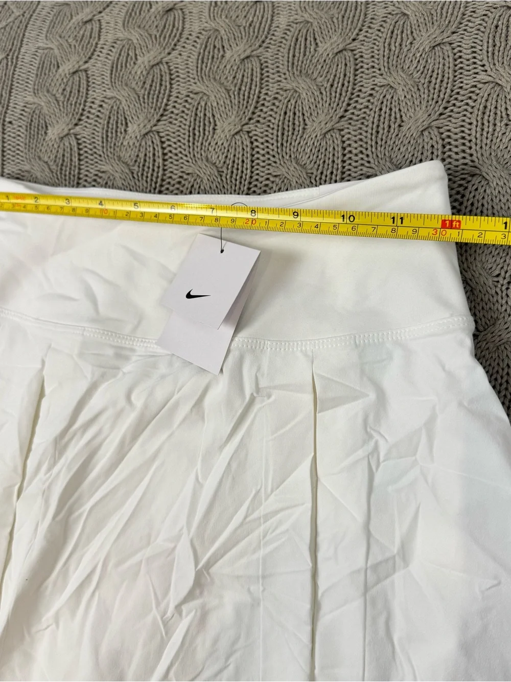 Nike White Pleated Golf/Tennis Skort with Black Swoosh XS - Picture 7 of 13